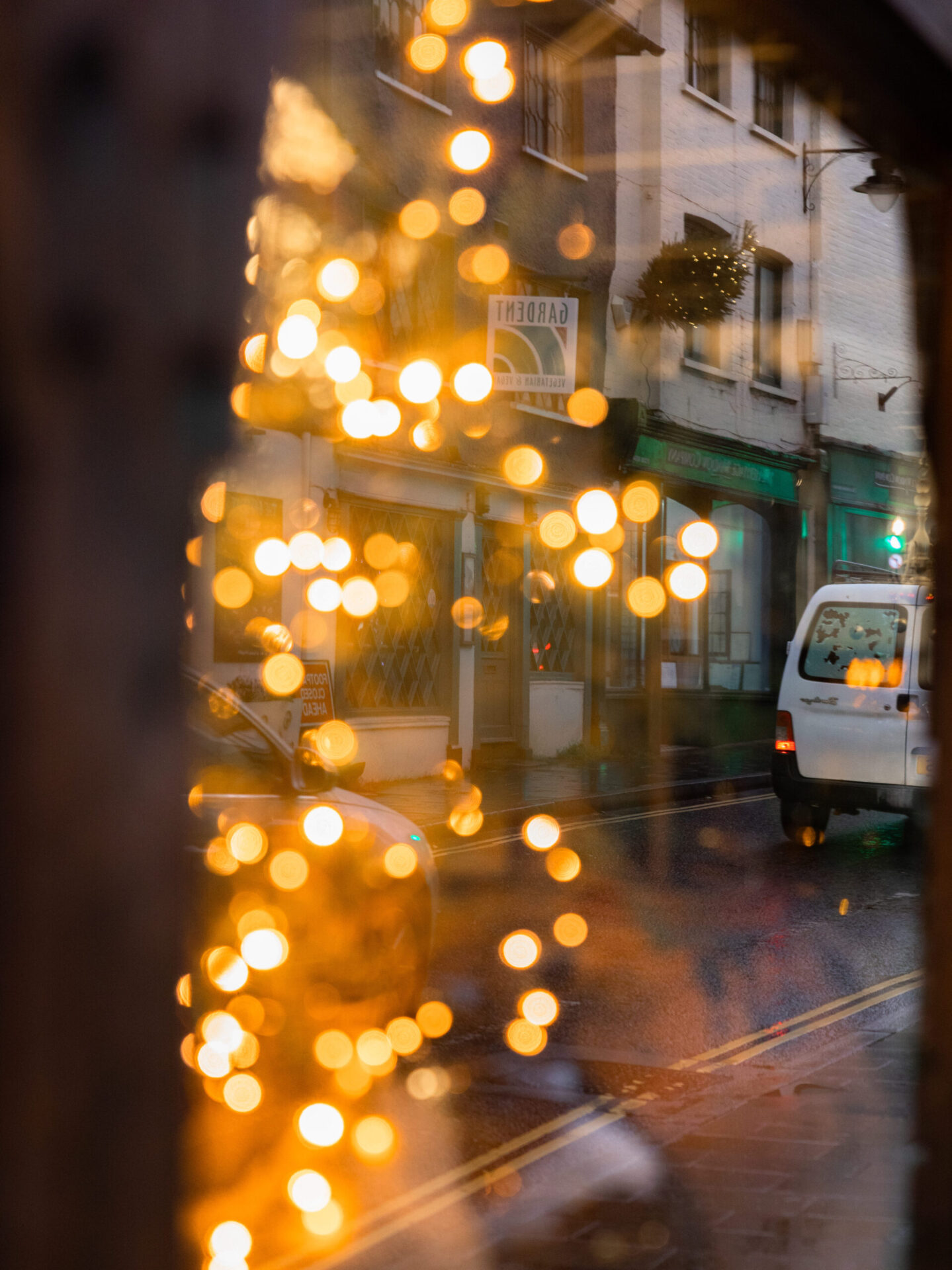 Christmas Fairy lights at Dorking office